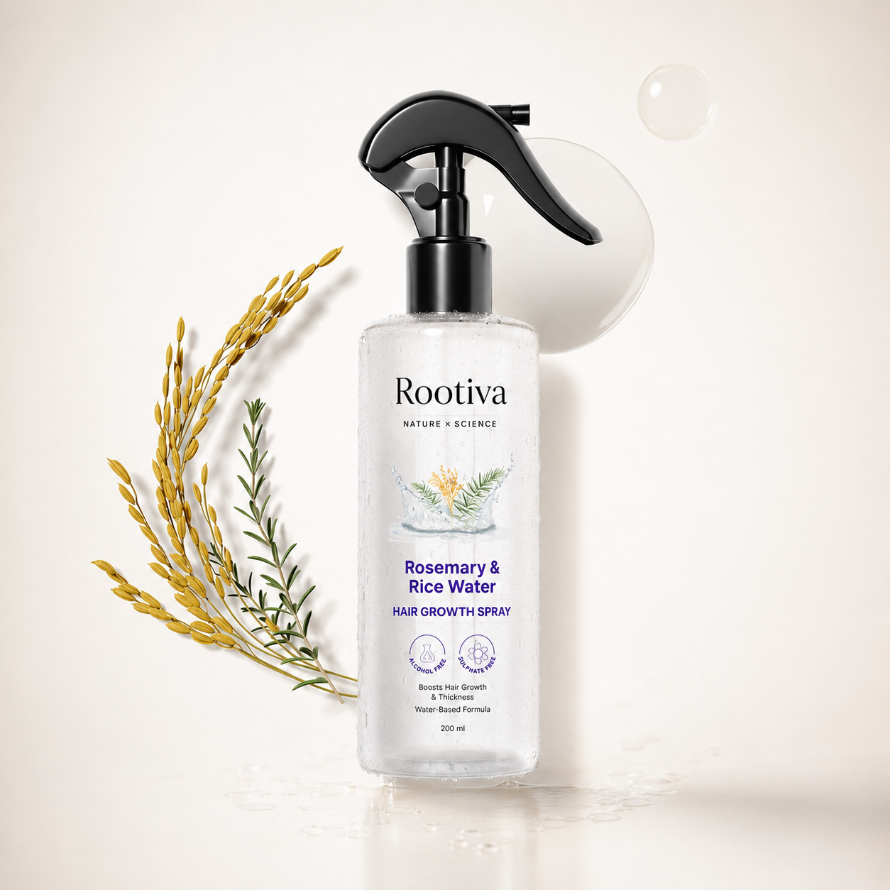 Rootiva rosemary and rice water hair growth spray